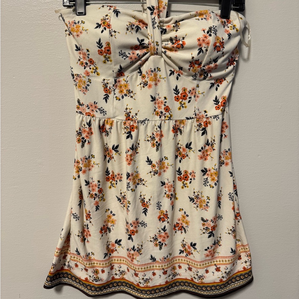 Floral Strapless Shirt